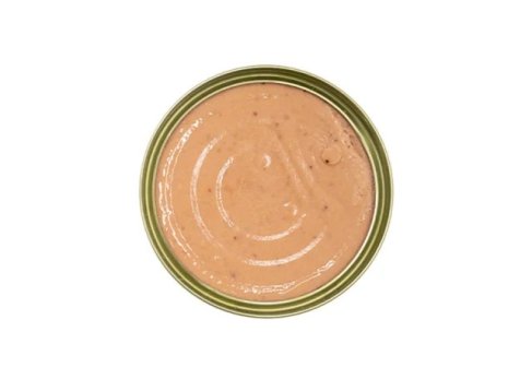 Skipjack tuna and rabbit meat staple food can